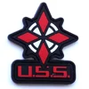 Custom pvc rubber 3d patch logo embossed rubber patch