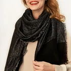 Latest hot high quality wool scarf three layers design for women wrapping