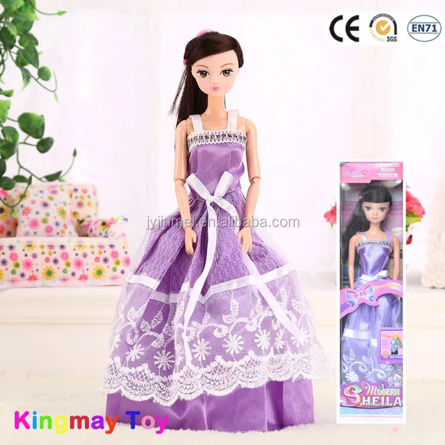 plastic cheap barbiee doll toys birthday gift for girl