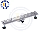 2018 CE certification bathroom and toilet floor application shower stainless steel linear drain