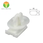 Plastic white 090 connector clip for oval hole DWJ-05