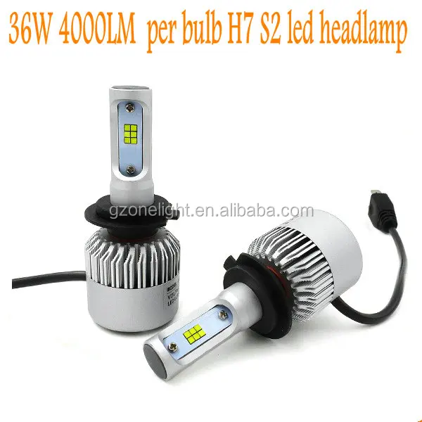 S2 72W 8000LM CSP car led headlamp