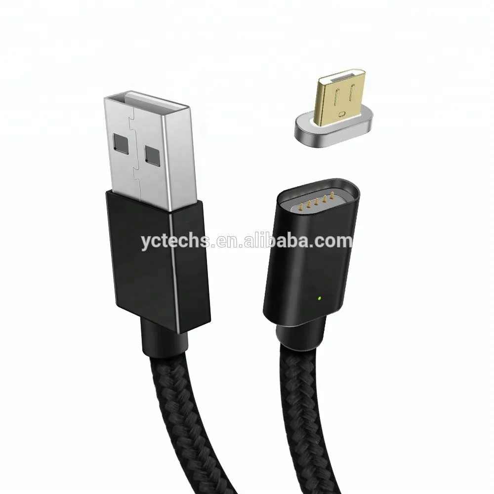 Magnet Micro USB Data Sync Cable Magnetic Cable 1m round Short Line Charger For Samsung iphone - ANKUX.COM