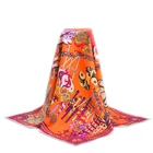 Import Customized Printed Silk Fabric Embroidery Beach Scarves