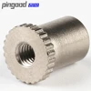 China custom small carbon steel hole CNC rivet nut