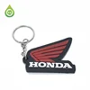 Custom motorcycle logo honda car rubber keychain