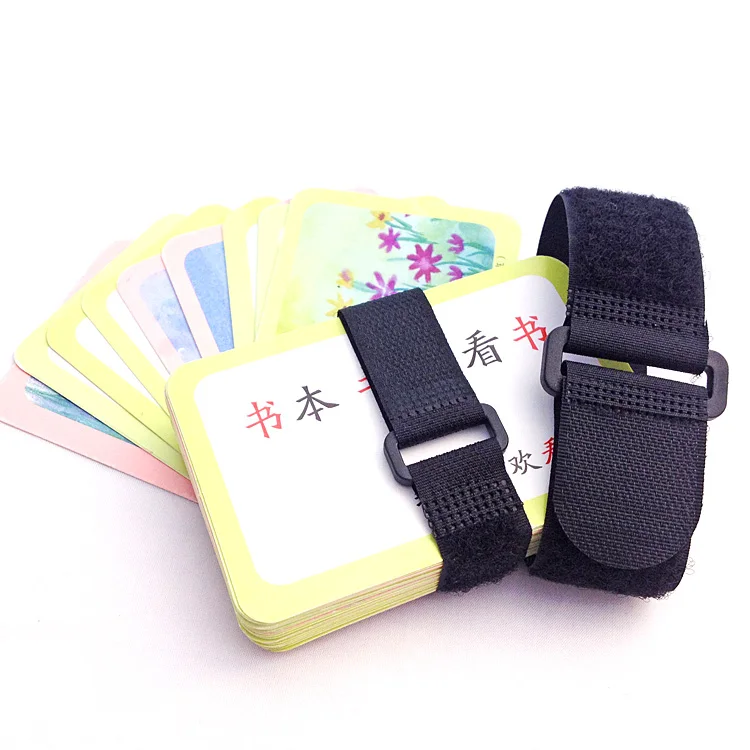 Reusable buckle hook loop strap