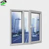 latest designs factory price 3 panel triple pvc casement window