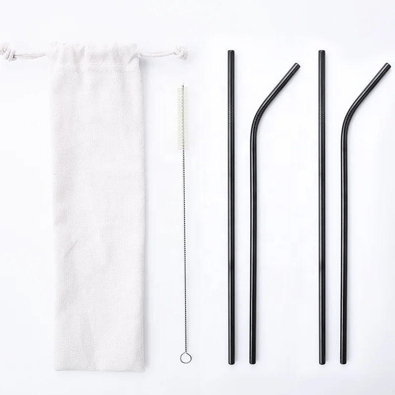 Metal Drinking Black Reusable Set Stainless Steel Straw With Customized Logo, Silver;gold;rose gold;rainbow;blue;pink;black
Metal Drinking Black Reusable Set Stainless Steel Straw With Customized Logo, Silver;gold;rose gold;rainbow;blue;pink;black