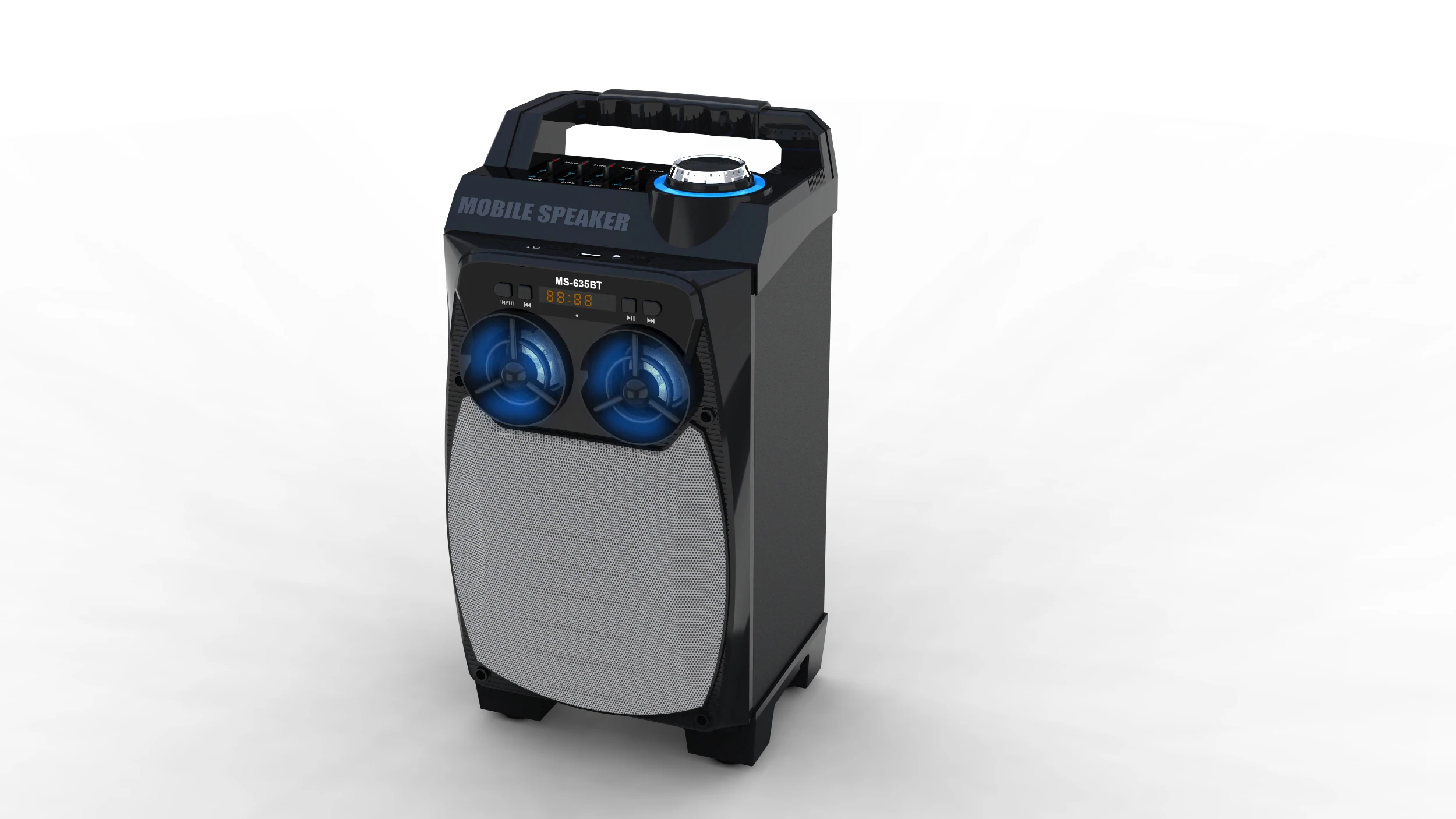 2018 new ms-645bt portable speaker with mp3/ mobile / usb / tf / fm radio / aux input /EQ / remote /bt speaker - ANKUX.COM