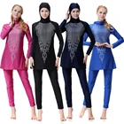 comfortable long sleeves muslim swimwear islamic swim wear