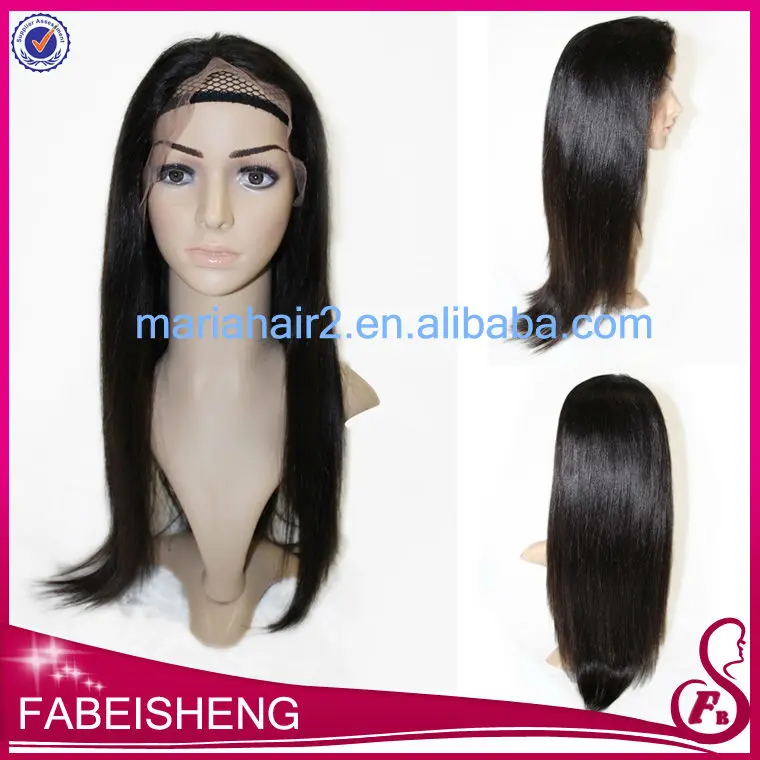 Accept paypal 100% human chinese virgin hair full lace wig