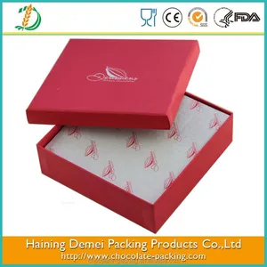 customized fancy paper chocolate gift packaging box / chocolate