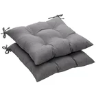Grey Color Seasonal Seat Cushion Replacement Seat Pad for Dining Chairs