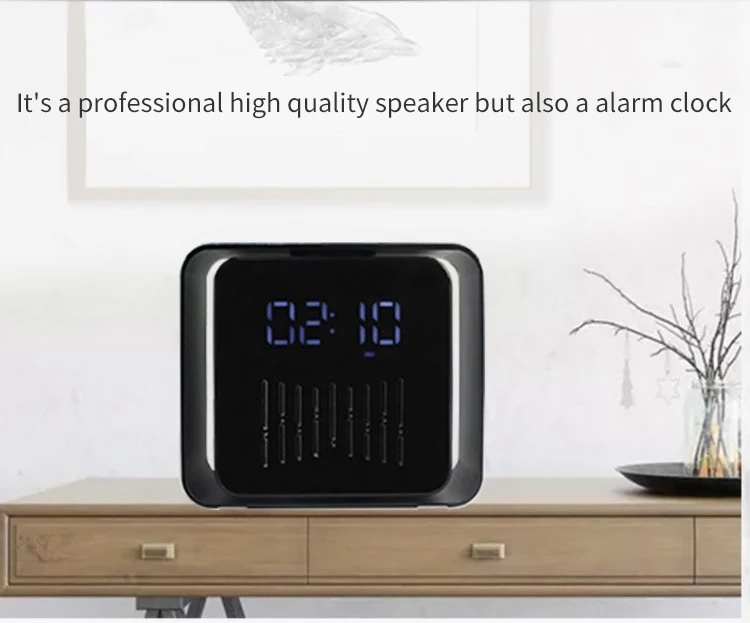 Portable Mini Bluetooth Speaker With Alarm Clock Small Speaker - ANKUX.COM