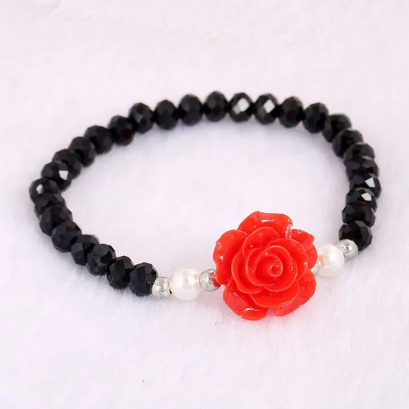 Artificial flower rose bracelet soft clay crystal bracelet artificial flower bracelet, As the picture
Artificial flower rose bracelet soft clay crystal bracelet artificial flower bracelet, As the picture
