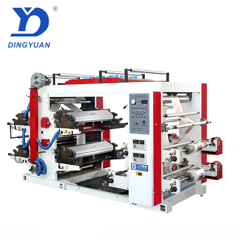 Sanyuan Brand Full Four Color Flexo press/ automatic t-shirt printing machine