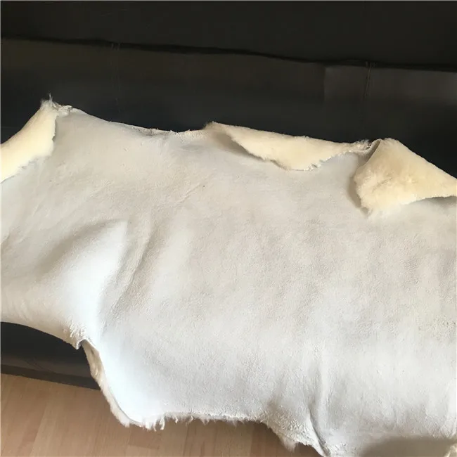 Double face sheepskin hides sheared sheepskin fur