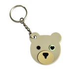 PVC bear promotional keyring motel evil eye funko keychain
