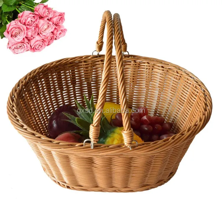 fruit basket decoration / wicker storage basket,gift basket