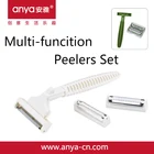 D724 Plastic Stainless Multi-Functional Kitchen Accessory Fruit and Vegetable Peeler