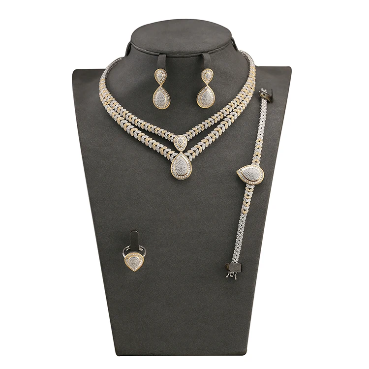 2019 Fashion wholesale luxury Jewelry Set Wedding necklace earrings ring bracelet Jewelry Set
2019 Fashion wholesale luxury Jewelry Set Wedding necklace earrings ring bracelet Jewelry Set