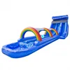 Rainbow with blue Inflatable Water Slide With Pool Clearance Inflatable Toy