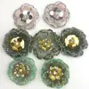 Bling Bling Sequin And Bead Clothing Fabric Flowers Accessories For Women