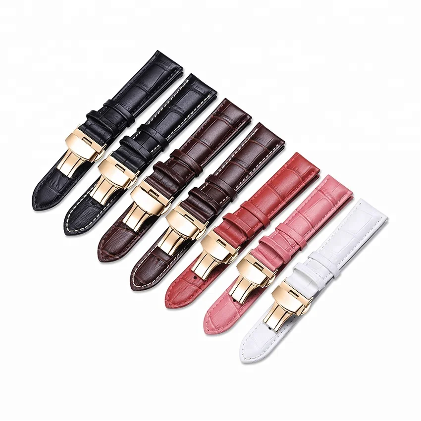 14 16 18 19 20 21 22 24 mm OEM Replacement Wristband Deployment Clasp Buckle Genuine Calf Leather Watch Band Strap, Black & brown & white & red & pink
14 16 18 19 20 21 22 24 mm OEM Replacement Wristband Deployment Clasp Buckle Genuine Calf Leather Watch Band Strap, Black & brown & white & red & pink