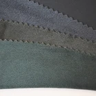 Soft Soft Hand Feeling Like Sheepskin Suede Backing PU Synthetic Leather For Apparel