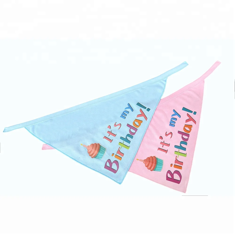 2 Pcs/Pack Pet Scarf for Small to Large Dogs Cats Blue and Pink Set Dog Birthday Bandana, Blue;pink;customized colors
2 Pcs/Pack Pet Scarf for Small to Large Dogs Cats Blue and Pink Set Dog Birthday Bandana, Blue;pink;customized colors