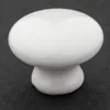Hot Sale Kitchen Bedroom Porcelain Ceramic White Round Knobs
