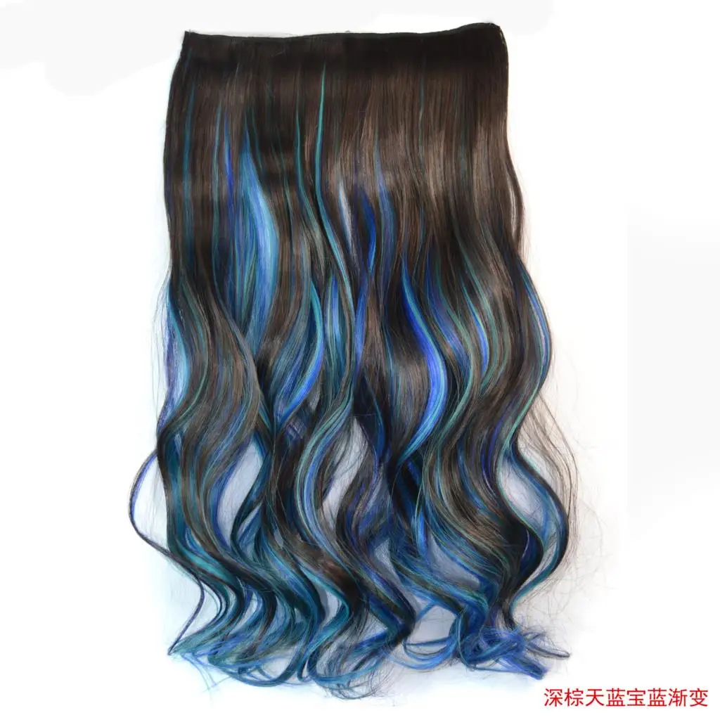 blue hair piece