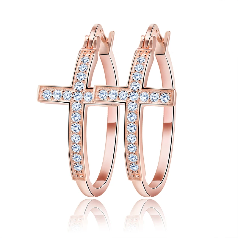 RIE142 Wholesale High Quality Rose Gold Plated CZ Stone Cross Big Hoop Earrings Christian Jewelry for Women, N/a
RIE142 Wholesale High Quality Rose Gold Plated CZ Stone Cross Big Hoop Earrings Christian Jewelry for Women, N/a