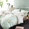 KOSMOS 2018 design home linen high quality bedding 100% cotton satin ribbon work design for bedsheets