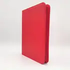 A4 zipper pu leather organizer logo portfolio file folder with pen holder