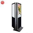 55 Inch Floor Standing double side LCD digital video display with wifi