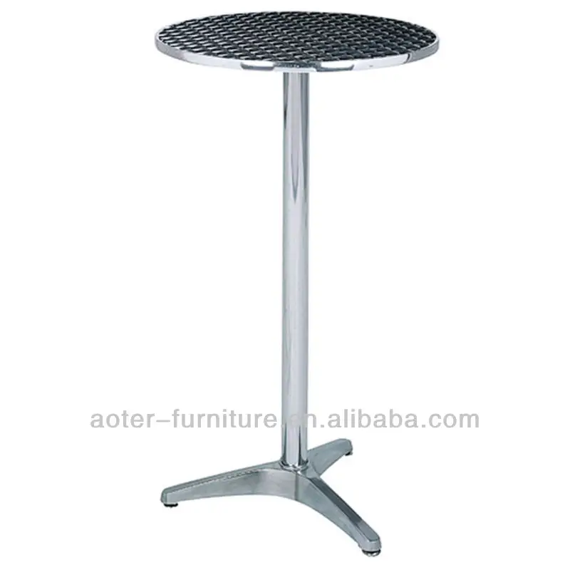 Stainless Steel Top Stand Up Aluminium Folding Long High Bar Table