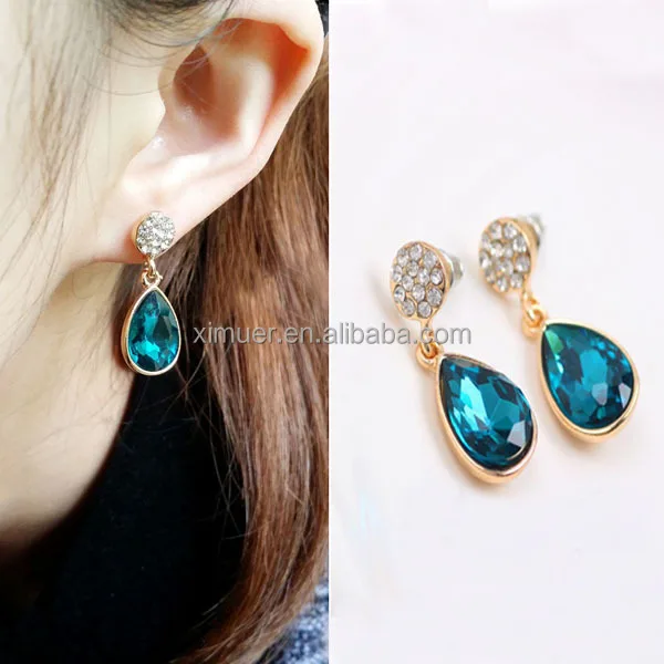 crystal ring earrings