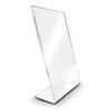 8.5x11 inch table top acrylic L shaped slanted sign holder