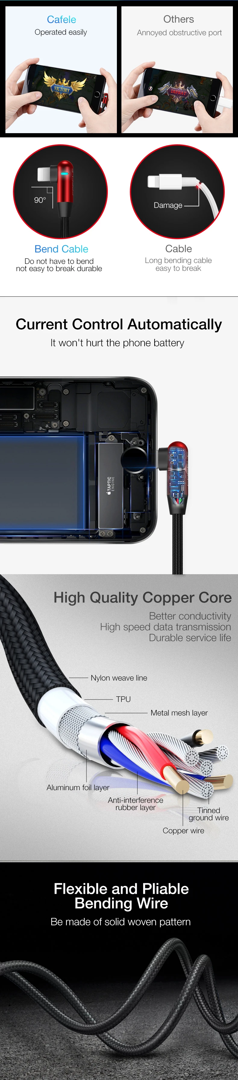 Cheap price wholesale nylon braided portable type c usb c to lightning cable original - ANKUX.COM