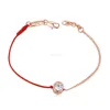 2016 hot sell Crystal jewelry thin red thread string rope Charm Bracelets