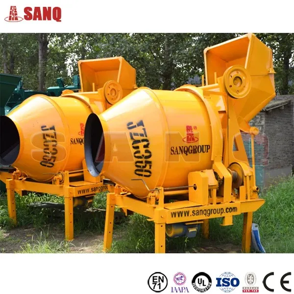 Jzc350 Mobile Small Drum Concrete Pump And Concrete Mixer Allinone