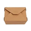 Kraft food take away brown paper packaging box for lunch pizza pie