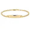 Wholesale Stainless Steel Gold Plated Baby Identity Bracelet