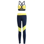 2019 New Arrival Women Fashion Strap Crop Top High Waist Long Pant Sports Suits