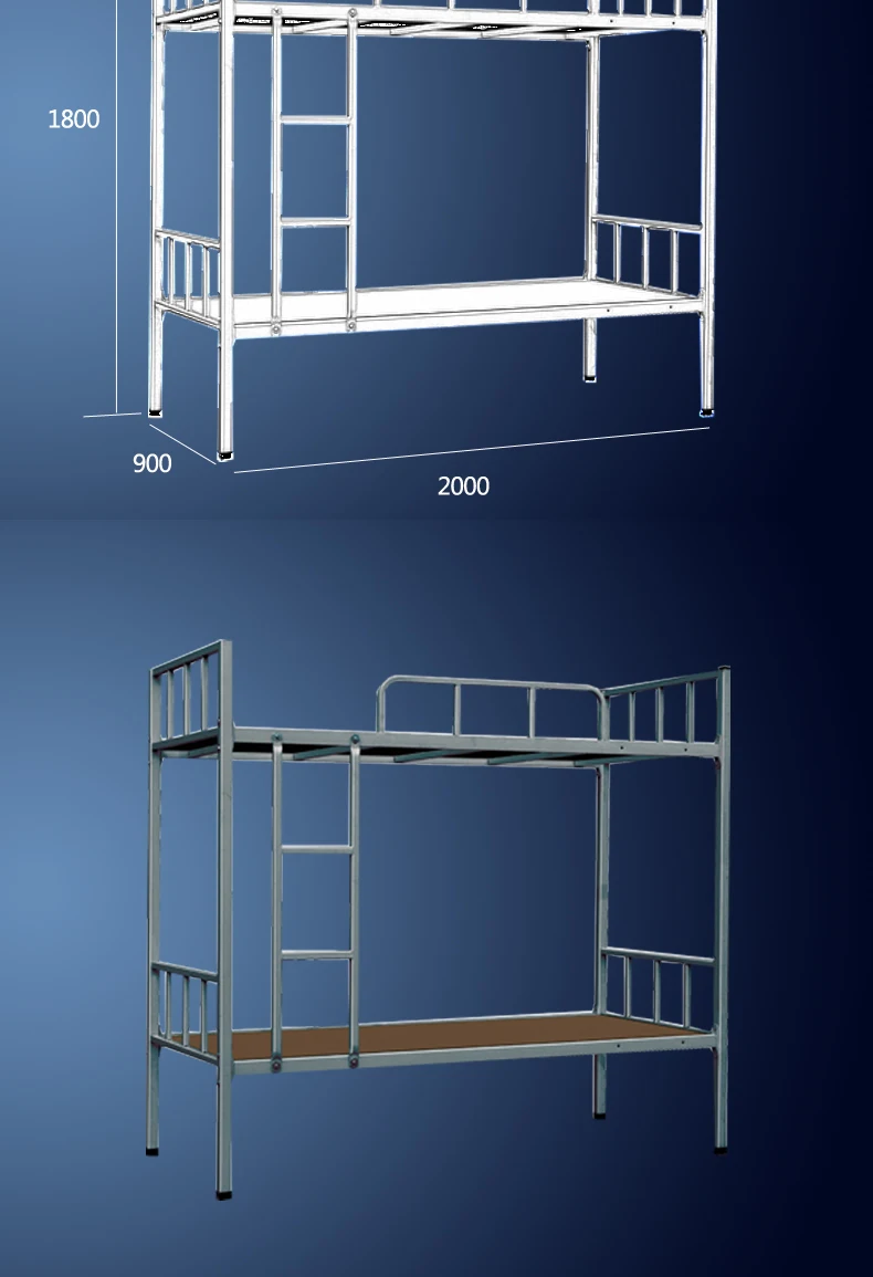 現代の金属鋼の二段ベッド収納キャビネット付仕入れ・メーカー・工場