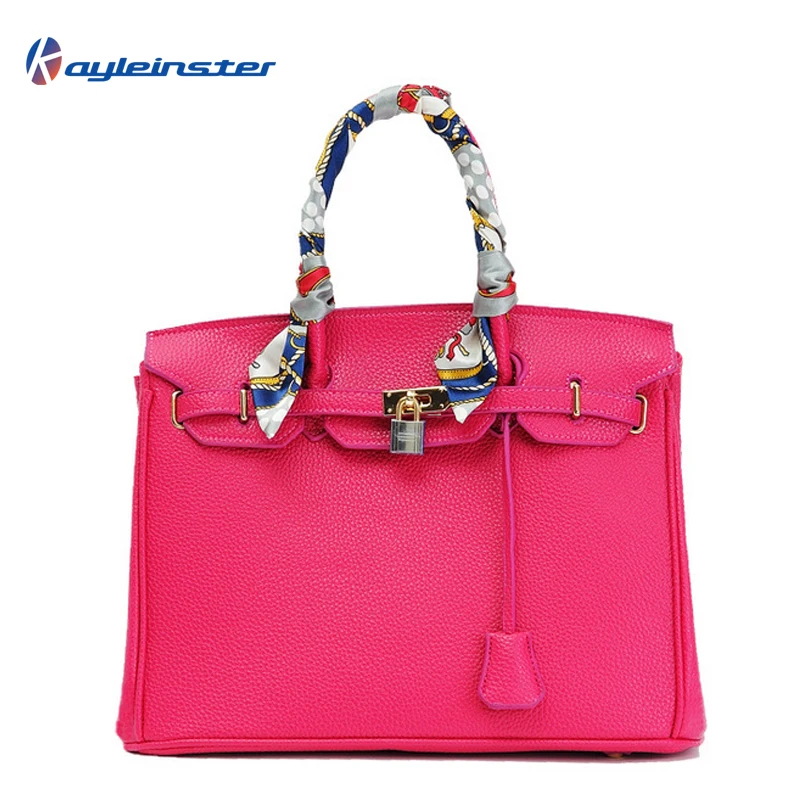 New 2015 Famous Brand Classic Women Handbag 100% Genuine Leather Fashion Embossed Tote Platinum Bag Bolsa Feminina Free Shipping
