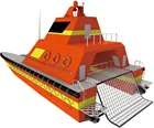 Catamaran high sea condition rescue unmanned surface vessel USV boat