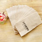 Hot selling recycled compostable custom printed folding table napkin